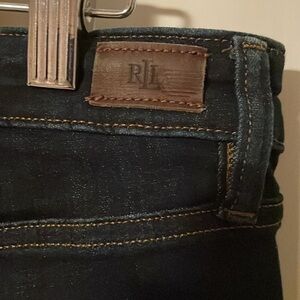 LAUREN, premier straight , size 8, dark wash